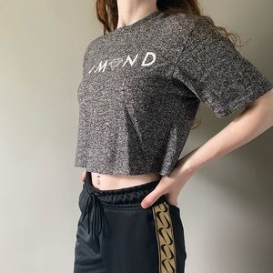 Grey diamond supply co crop tee